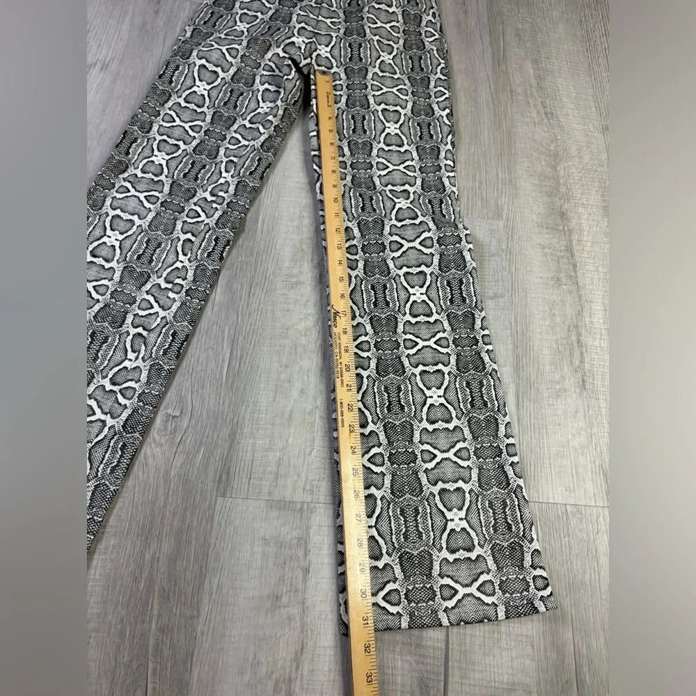 I.AM.GIA Black & White Snake Print Faux Leather Pants Size XS - Picture 5 of 6